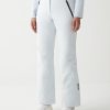 Solid-colour padded ski trousers