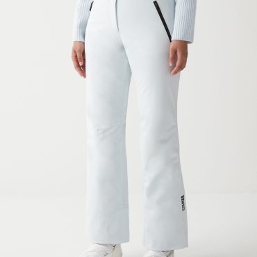 Solid-colour padded ski trousers