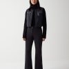 Solid-colour padded ski trousers