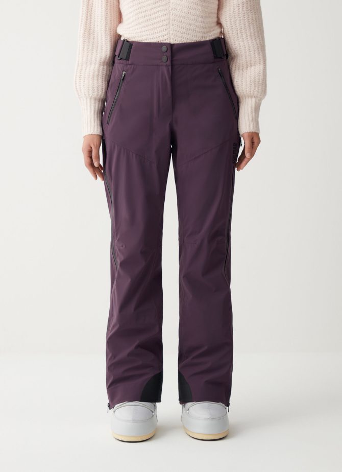 Unlined solid-colour ski trousers