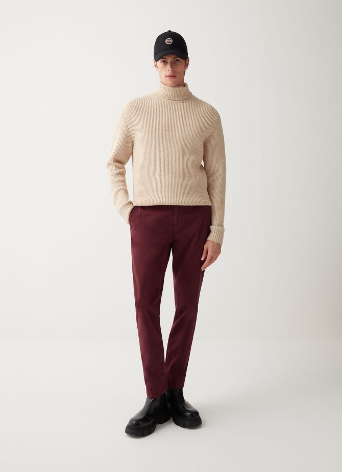 Stretch cotton chinos