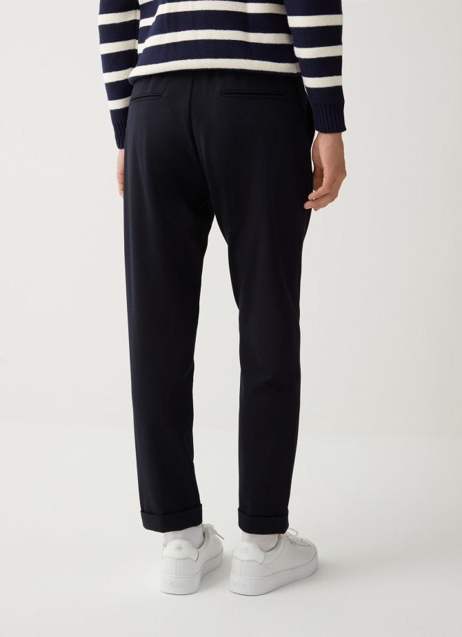 Trousers with drawstring and turn-ups - Image 3