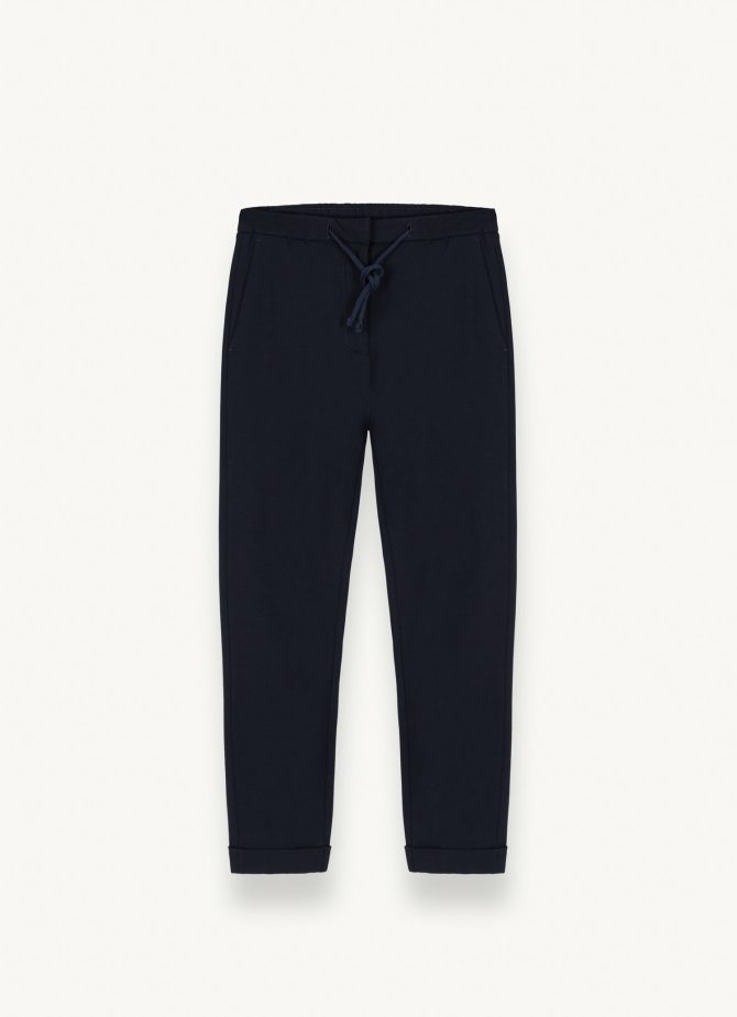 Trousers with drawstring and turn-ups - Image 4