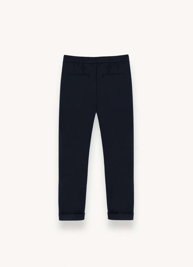 Trousers with drawstring and turn-ups - Image 5
