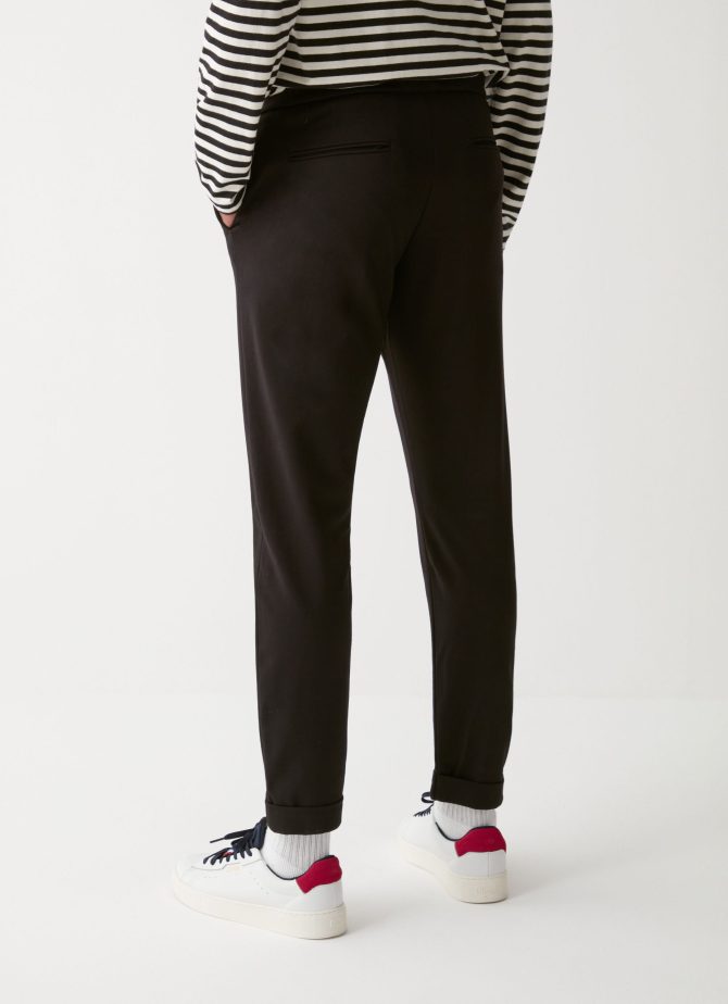 Trousers with drawstring and turn-ups - Image 3