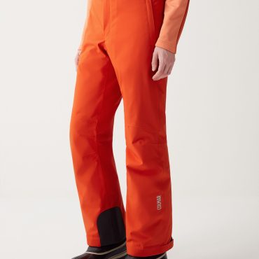 Padded ski pants with belt
