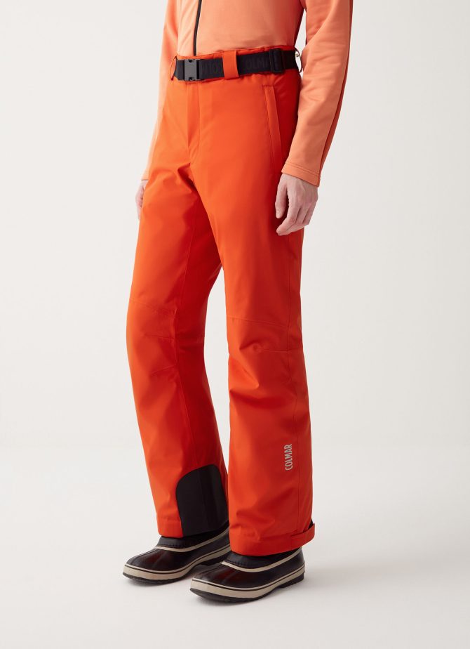 Padded ski pants with belt