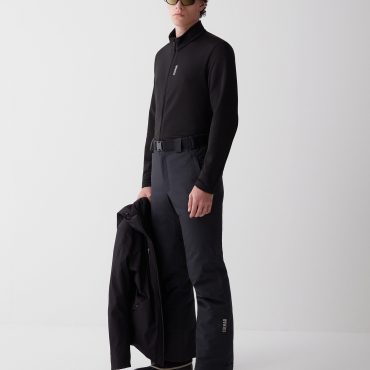 Padded ski pants with belt