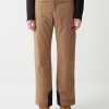 Padded ski trousers with side pockets