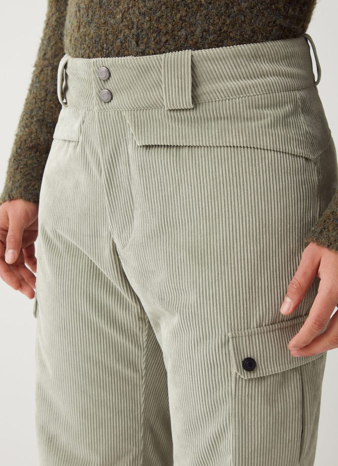 Velvet ski trousers with side pockets - Image 3