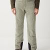 Velvet ski trousers with side pockets