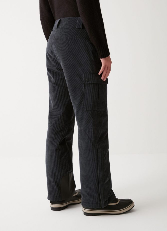 Velvet ski trousers with side pockets - Image 2