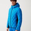 Down jacket with hood