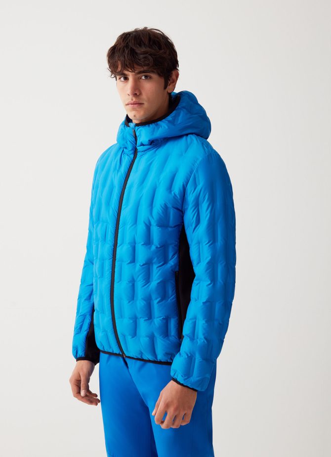 Down jacket with hood