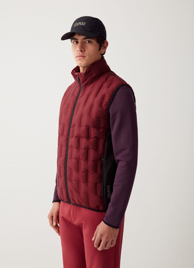 Down-padded gilet with softshell inserts - Image 2