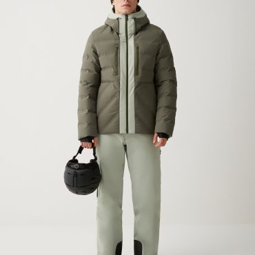 5-layer down ski jacket