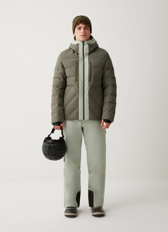5-layer down ski jacket