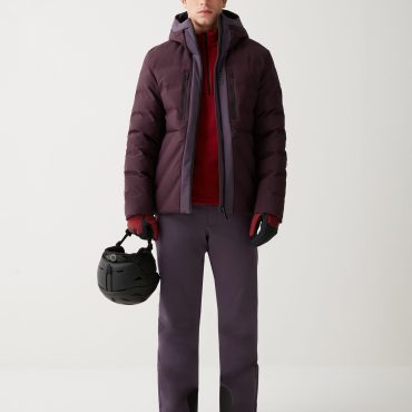 5-layer down ski jacket