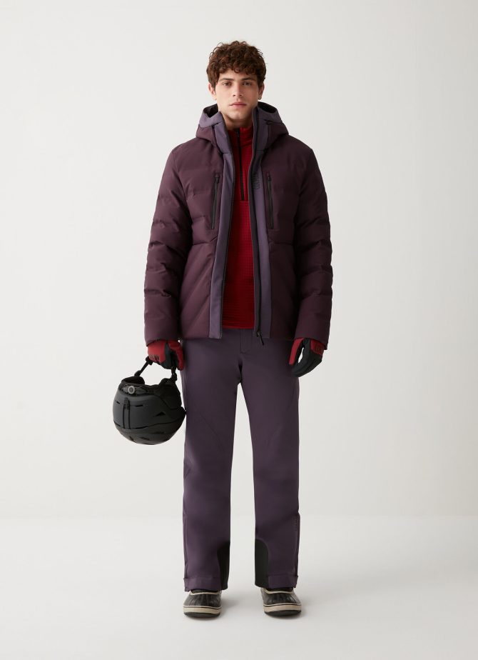 5-layer down ski jacket