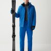 Down and wadding ski jacket