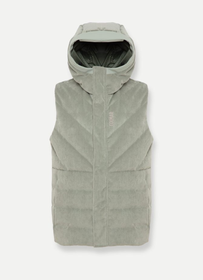 Puffy stretch corduroy ski gilet - Image 4