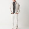 Hooded jacket in stretch fabric