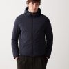 Hooded jacket in stretch fabric