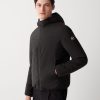 Hooded jacket in stretch fabric