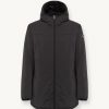 Long insulated jacket in stretch fabric - Image 4