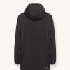 Long insulated jacket in stretch fabric - Image 5
