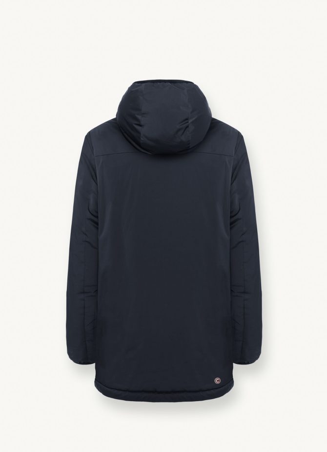 Long insulated jacket in stretch fabric - Image 5