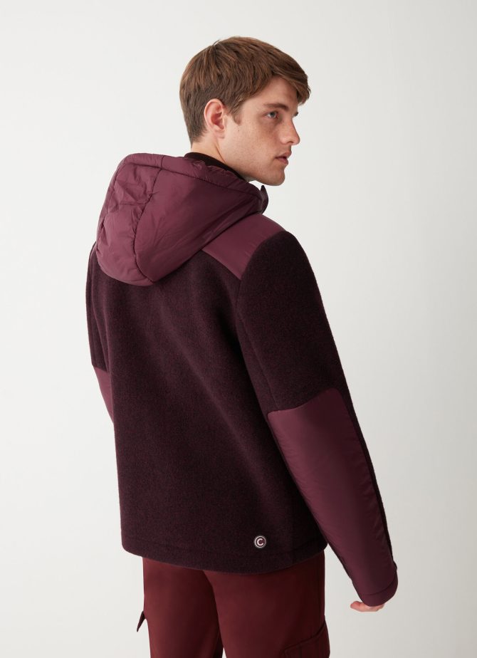 Wool cloth jacket with nylon inserts - Image 3