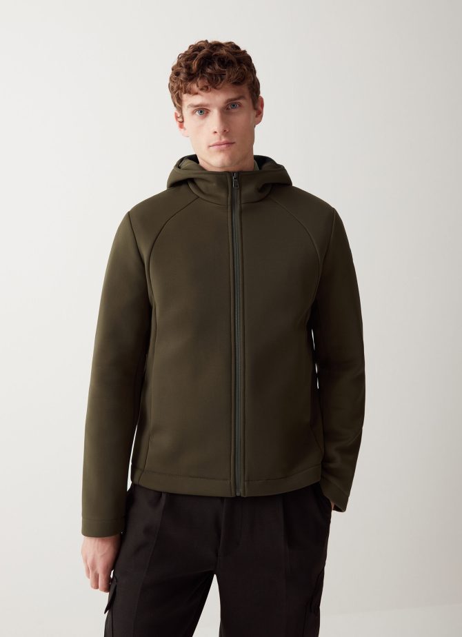Autumn-weight jacket with unpadded wool interior