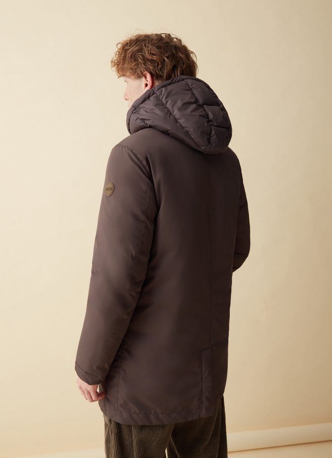 Recycled Essentials parka with hood - Image 3