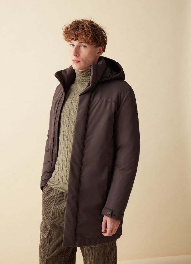 Recycled Essentials parka with hood - Image 2