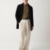 Wool coat with nylon inserts - Image 2