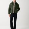 Quilted-effect down jacket with hood - Image 2