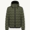 Quilted-effect down jacket with hood - Image 4
