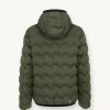 Quilted-effect down jacket with hood - Image 5