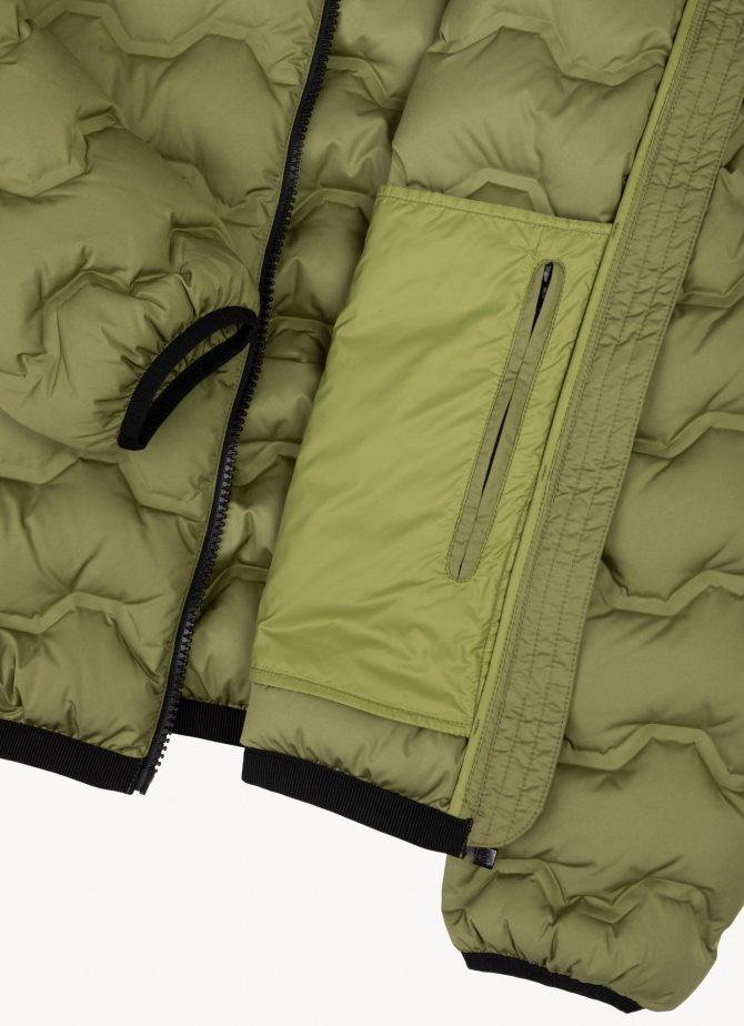Quilted-effect down jacket with hood - Image 6