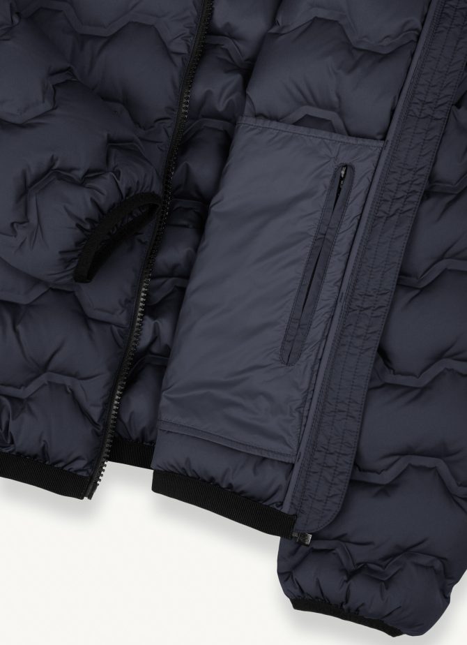 Quilted-effect down jacket with hood - Image 6