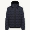 Quilted-effect down jacket with hood - Image 4