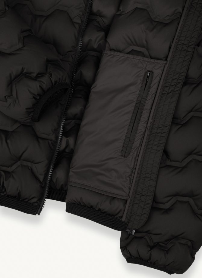 Quilted-effect down jacket with hood - Image 6