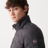 Wavey quilted down jacket with grosgrain band - Image 3