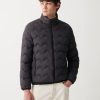 Wavey quilted down jacket with grosgrain band - Image 2