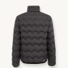 Wavey quilted down jacket with grosgrain band - Image 5