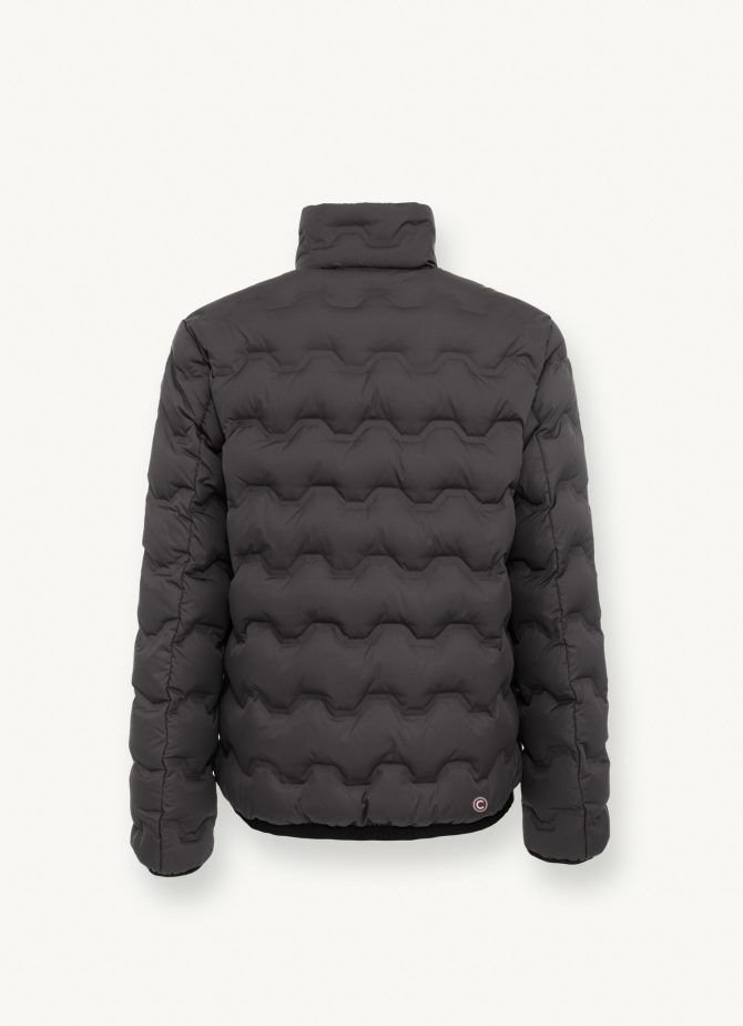 Wavey quilted down jacket with grosgrain band - Image 5