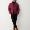 Wavey quilted down jacket with grosgrain band - Image 3