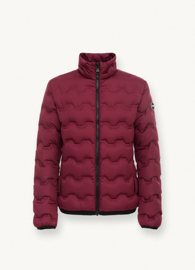 Wavey quilted down jacket with grosgrain band - Image 4