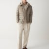 Double-layer fabric down jacket